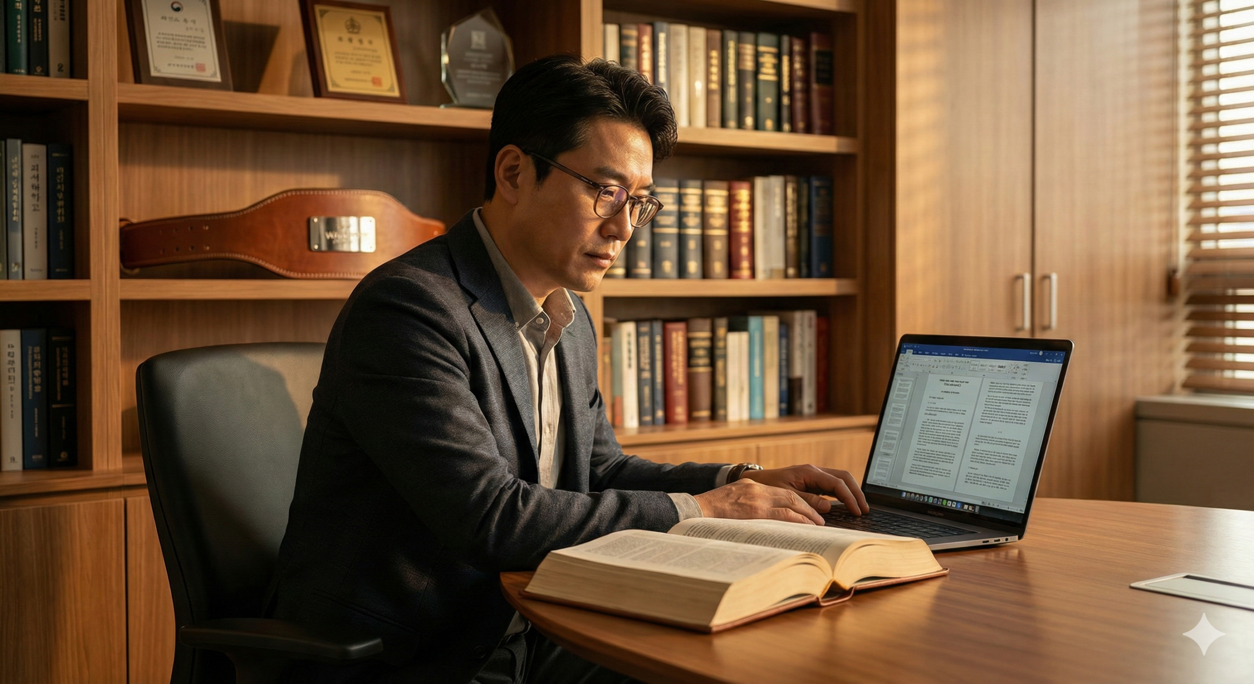 노무 리스크 관리를 위해 대법원 판례 데이터를 정밀 분석하는 경영자